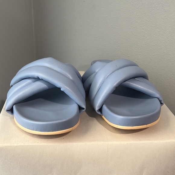 New French Connection Hayden Criss-Cross Flip Flop Slide Sandals - Picture 9 of 13